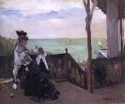 Berthe Morisot In a Villa at the Seaside Germany oil painting artist